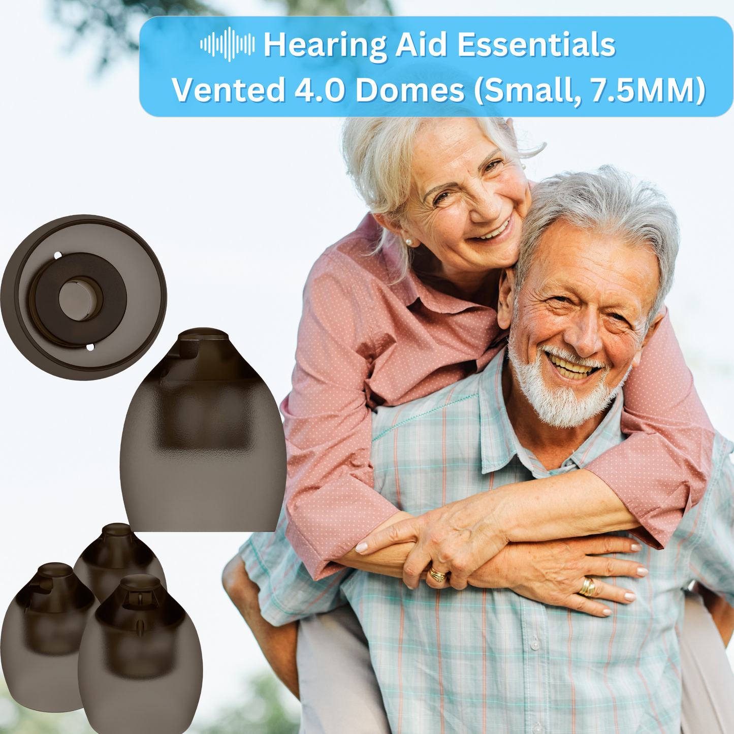 Phonak 4.0 Domes - Vented, Small (7.5MM), Qty 24