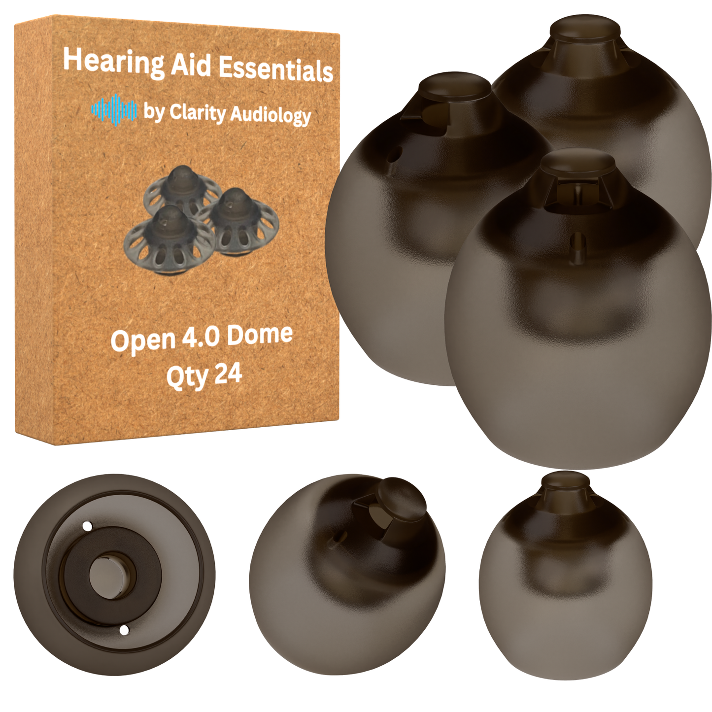 Phonak 4.0 Domes - Vented, Medium (9MM), Qty 24